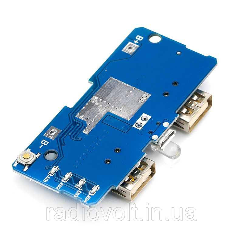 Модуль PowerBank, 2 x USB 5 В, 2 А