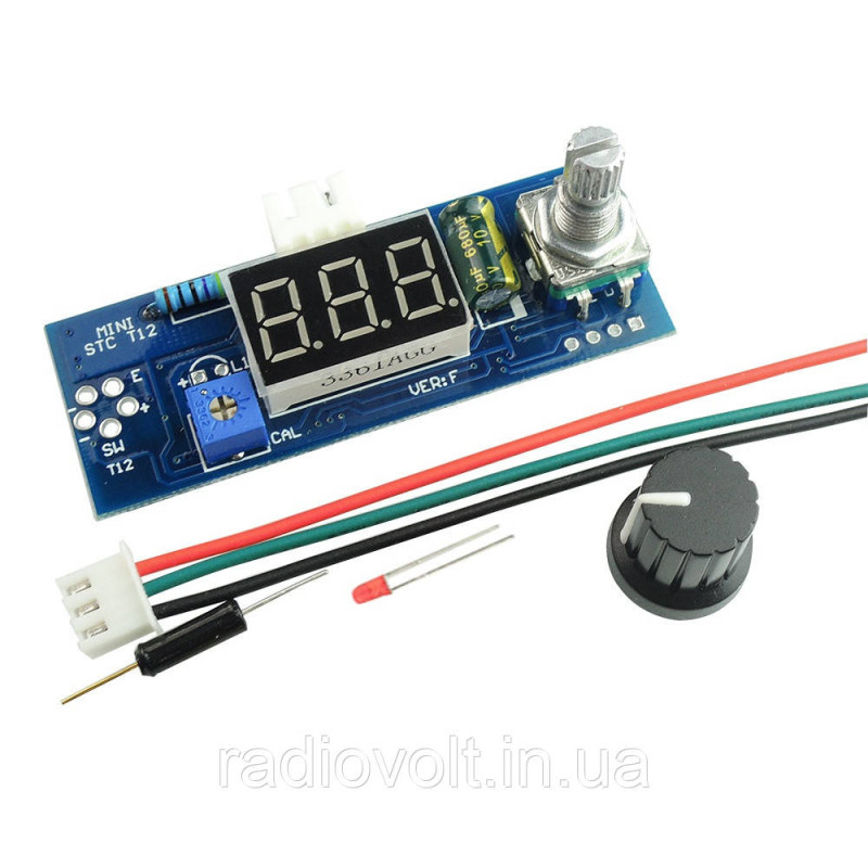Паяльна станція Hakko T12 24 В, 72 Вт, набір, червоний дисплей