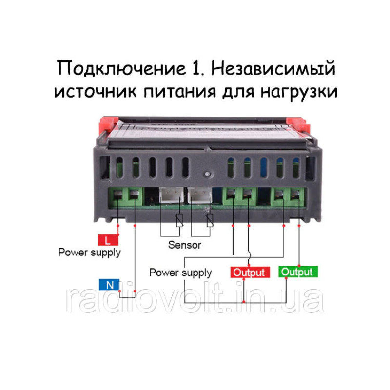 Подвійний терморегулятор STC-3008 (-55ºC... +120ºC, 10A / 220 В)