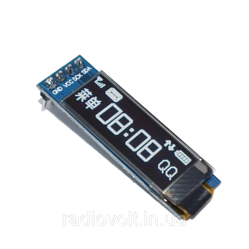 OLED дисплей 0.91 I2C (білий) 128х32