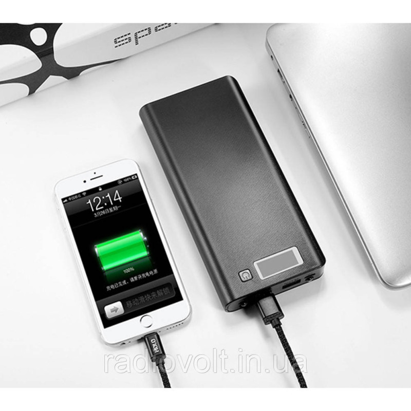 Корпус павербанка Dual USB 5 В 2 А, 8*18650, чорний