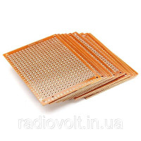 Монтажна макетна плата PCB 50x70 мм, крок 2.54 мм, одностороння