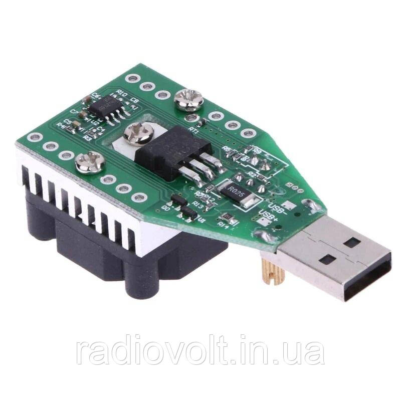 Регульоване електронне usb-навантаження 15 Вт, 0.15-3А