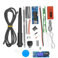 Паяльная станция Hakko T12 24В, 72Вт, набор, синий дисплей