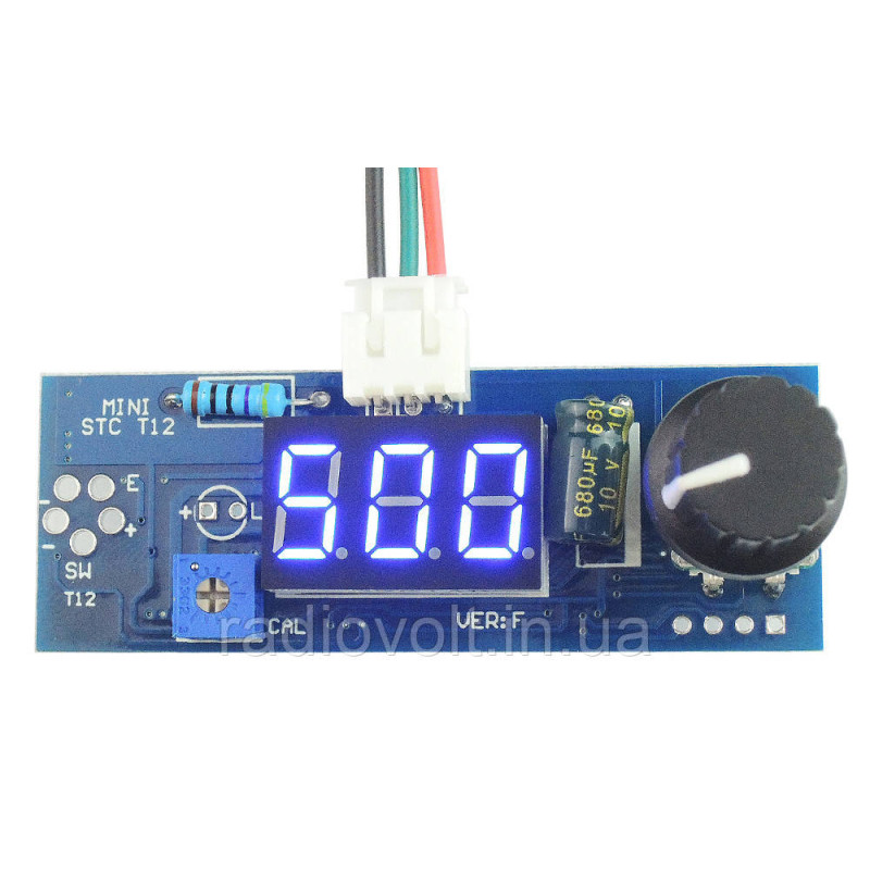 Паяльна станція Hakko T12 24В, 72Вт, набір, синій дисплей