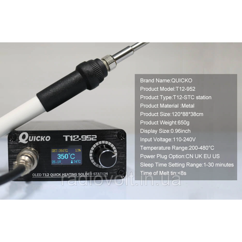 Паяльна станція T12-952, STC OLED 0.96, 120Вт