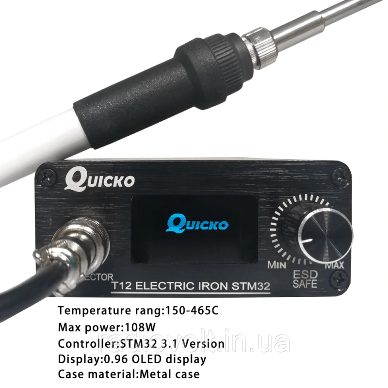 Паяльна станція T12, STM32 V3.1 OLED 0.96, 108Вт