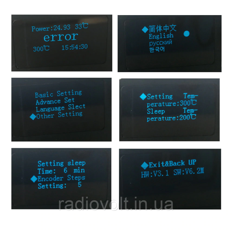 Паяльна станція T12, STM32 V3.1 OLED 0.96, 108Вт