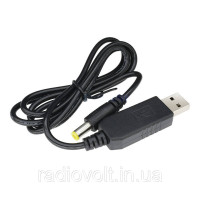 Повышающий USB кабель 5 - 12 В, разъем 2.1 x 5.5 мм