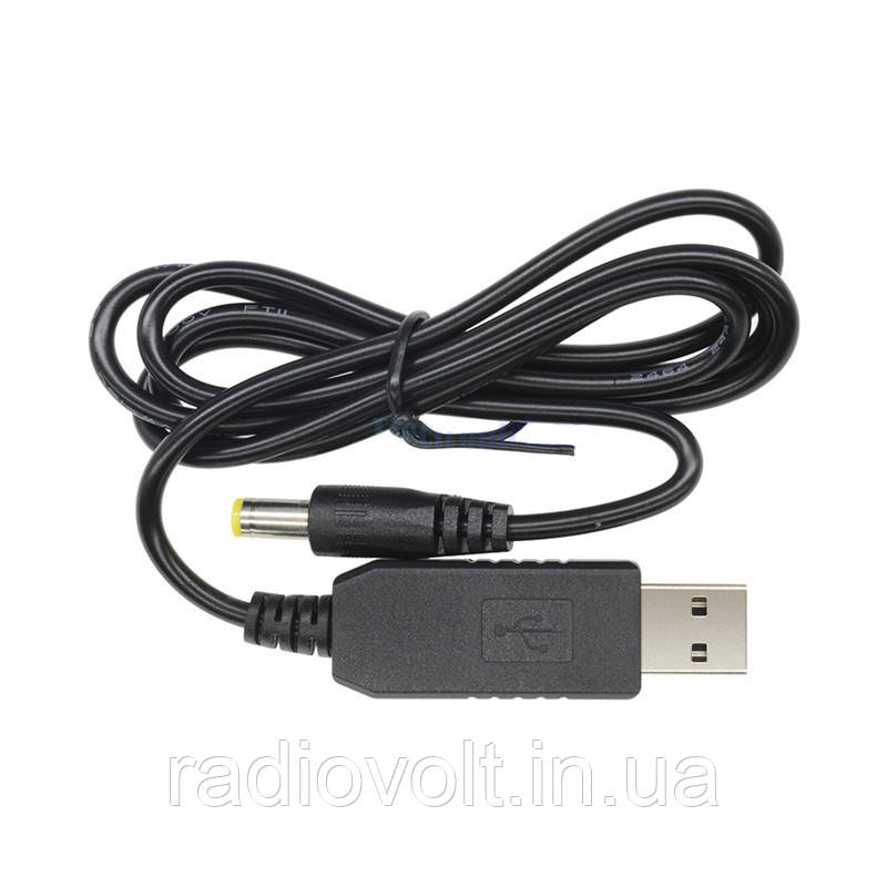 Підвищувальний USB кабель 5-12 В, роз'єм 2.1 x 5.5 мм