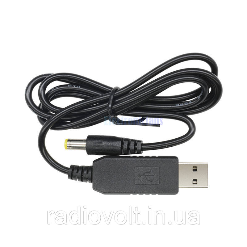 Підвищувальний USB кабель 5-12 В, роз'єм 2.1 x 5.5 мм