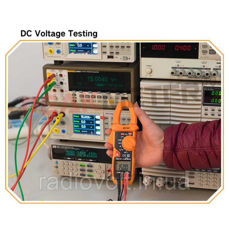 Струмовимірювальні кліщі PEAKMETER PM2118, AC/DC 600А, з функцією мультиметра