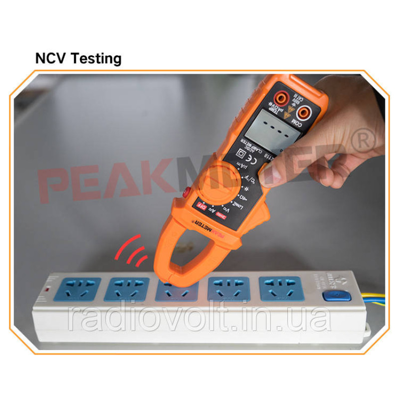 Струмовимірювальні кліщі PEAKMETER PM2118, AC/DC 600А, з функцією мультиметра