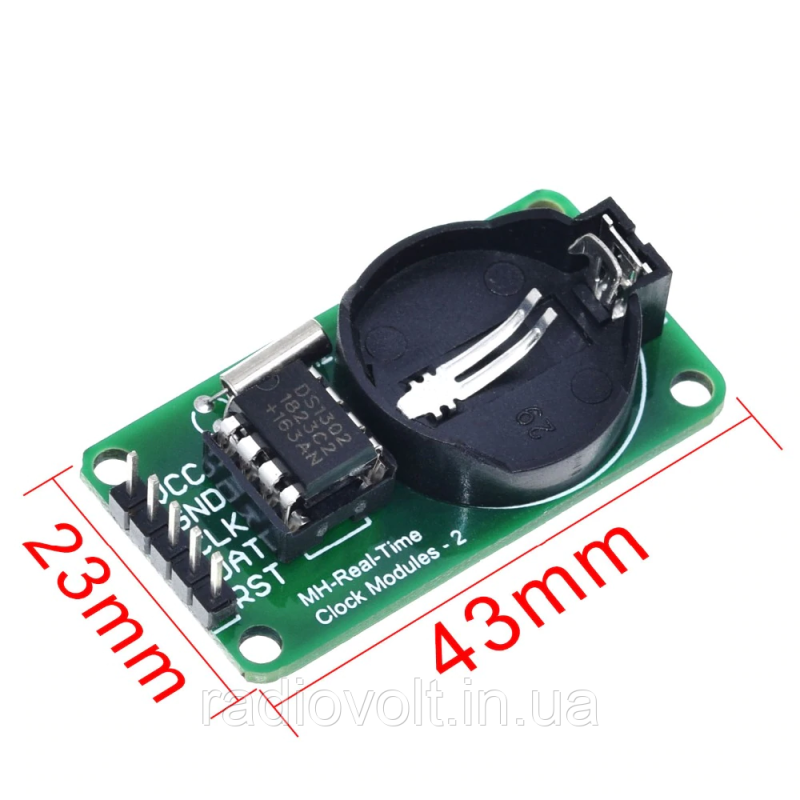 Годинник реального часу RTC DS1302 + батарейка!