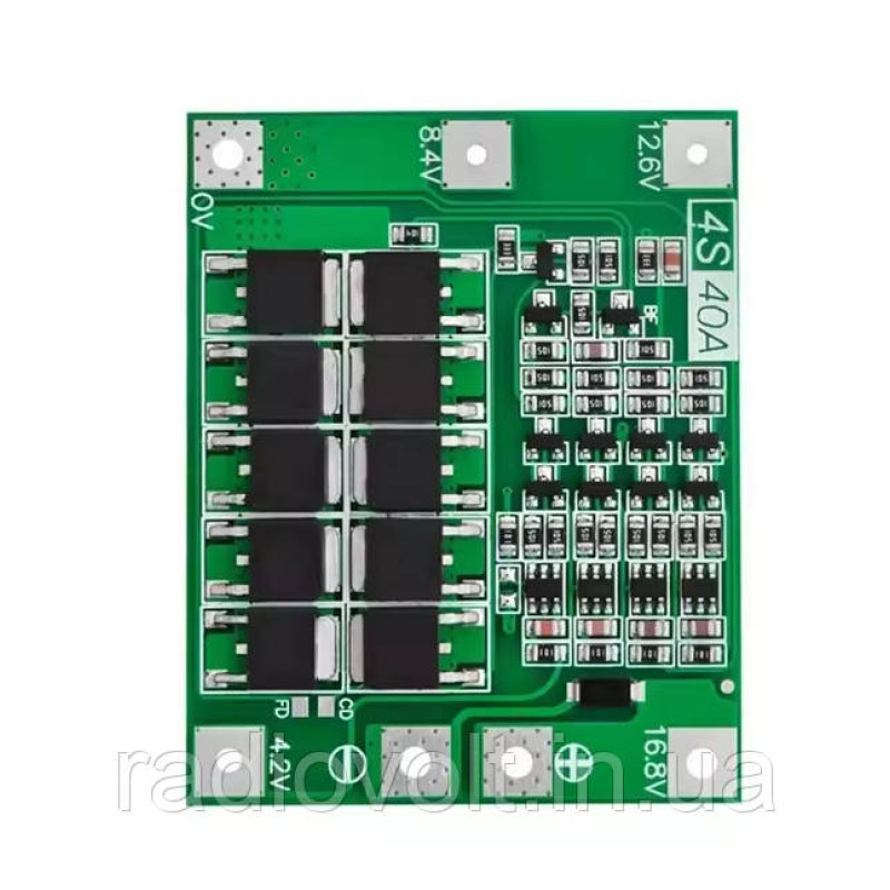 BMS 4S 40A 16,8В Контролер заряду розряду Li-ion батарей