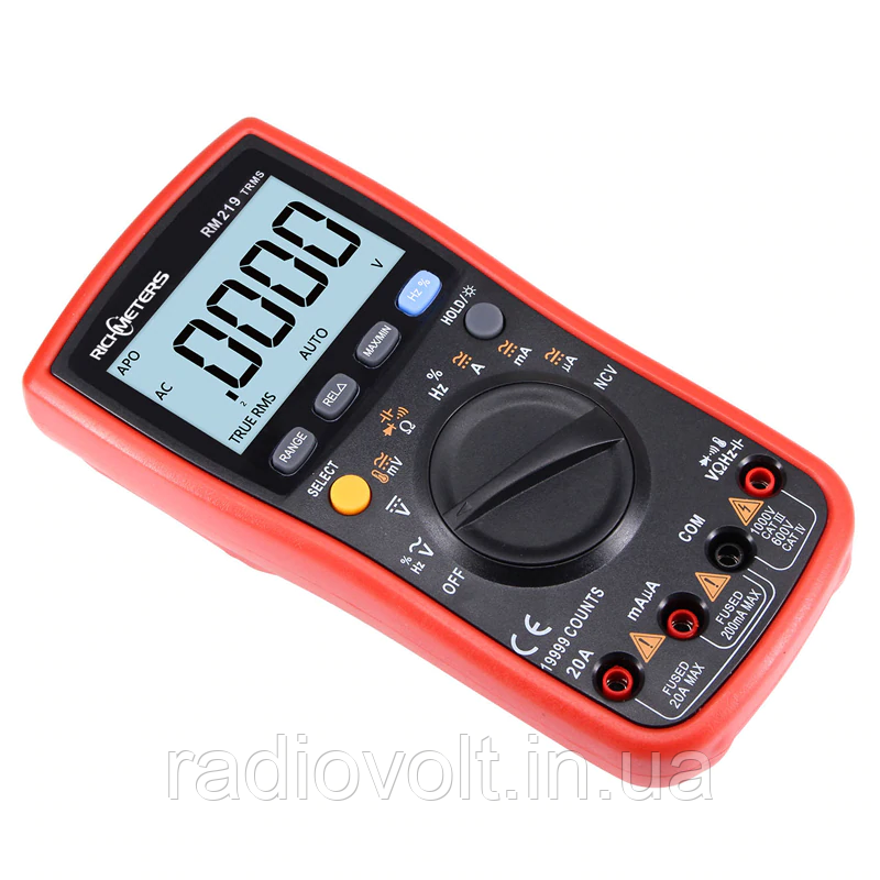 Мультиметр автомат Richmeters RM219, True RMS, NCV, 19999 відрахунків