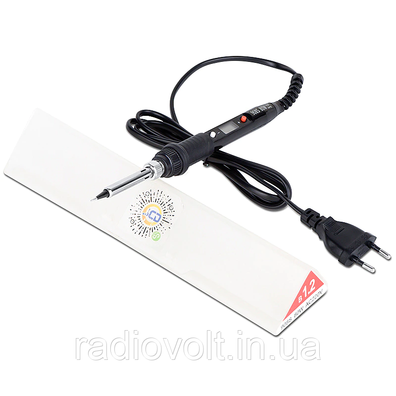 Паяльник JCD 908S з регулюванням температури 80Вт, чорний