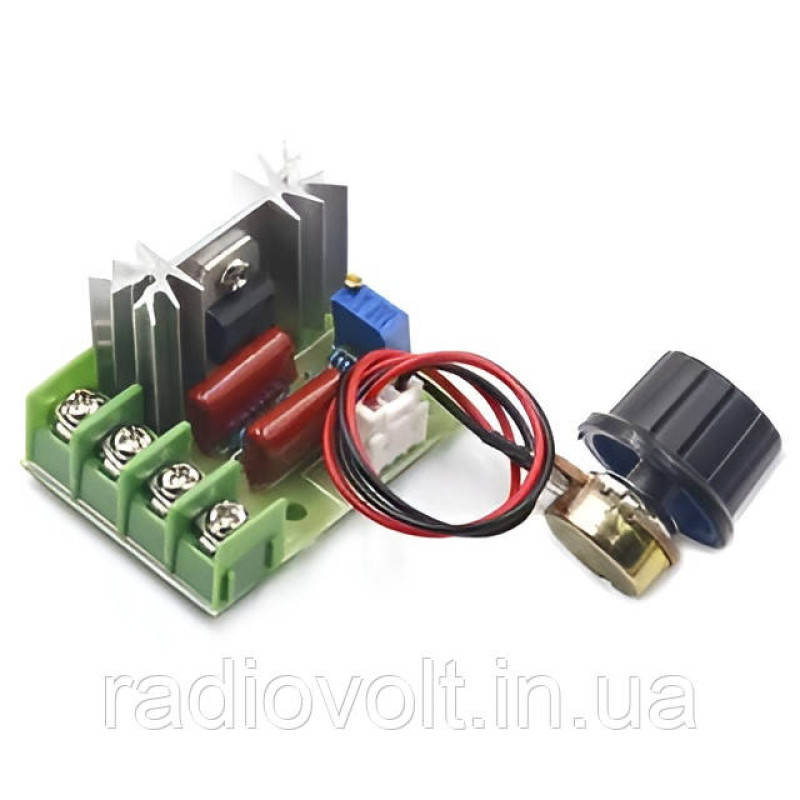 Димер, Регулятор напруги AC 2000Вт, 220В, виносний регулятор
