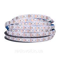 Светодиодная лента WS2812B, RGB, IP30, 60 Светодиодов/м, 5В, 1м, Белая подложка