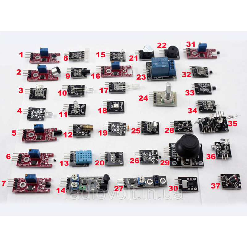 Набір датчиків для Arduino 37 шт