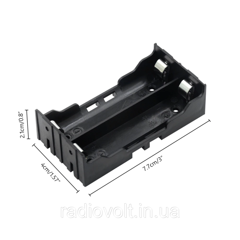 Батарейний відсік 18650 * 2 PCB