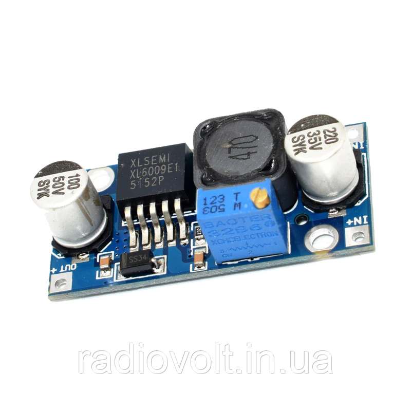 XL6009E Підвищуючий перетворювач з регулюванням напруги