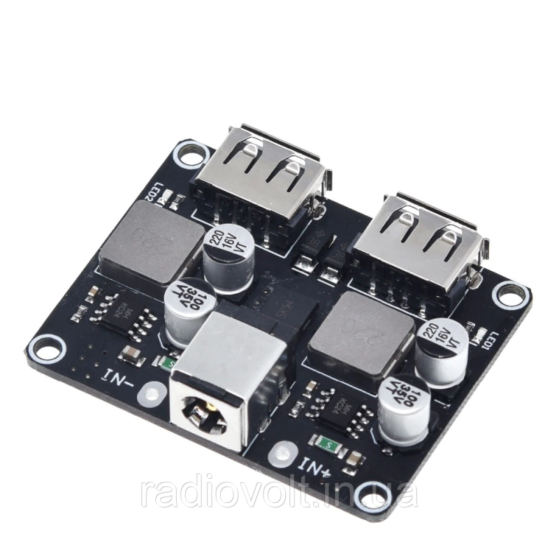 Модуль швидкої зарядки USBх2, QC3 QC2.0
