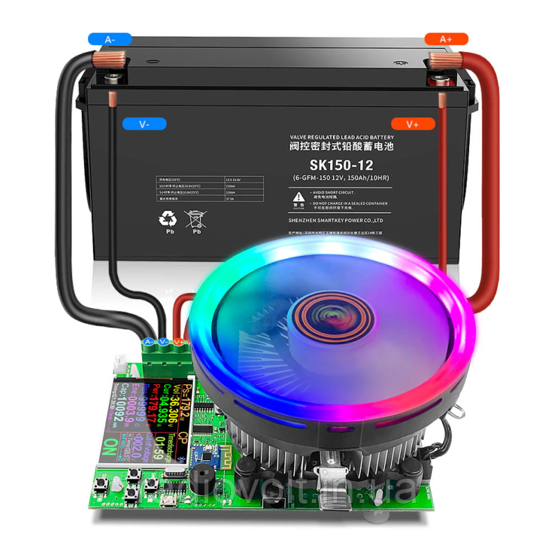 Електронна нагрузка 180Вт DL24P Bluetooth, USB тестер 180Вт, Вимірювач ємності 200В, 30А