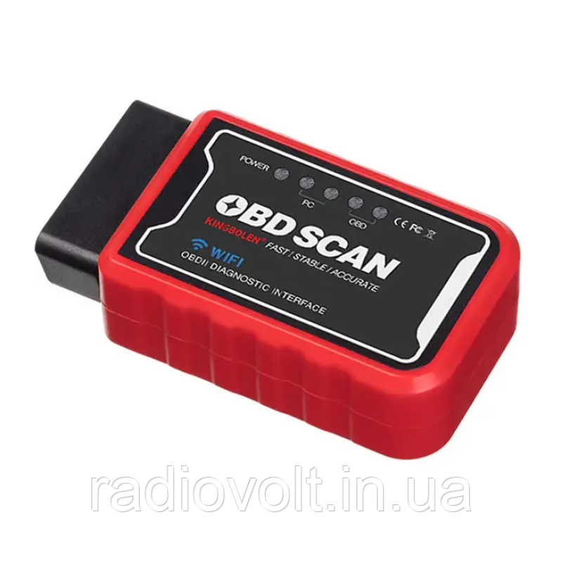 Автосканер KINGBOLEN ELM327 OBD2 v1.5 PIC18F25K80 Wi-Fi адаптер для диагностики авто