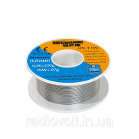 Припой Mechanic HX-T100, Sn 63% , Pb 37%, флюс 1-3%, 0,6 мм, 100 г