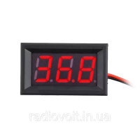 Вольтметр 4,5 - 30В, 0.56 LED, Червоний, в корпусі
