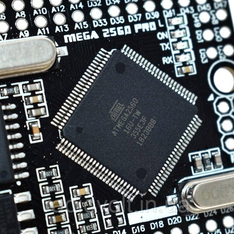 Arduino Mega 2560 PRO, ATmega2560-16AU, MicroUSB CH340G