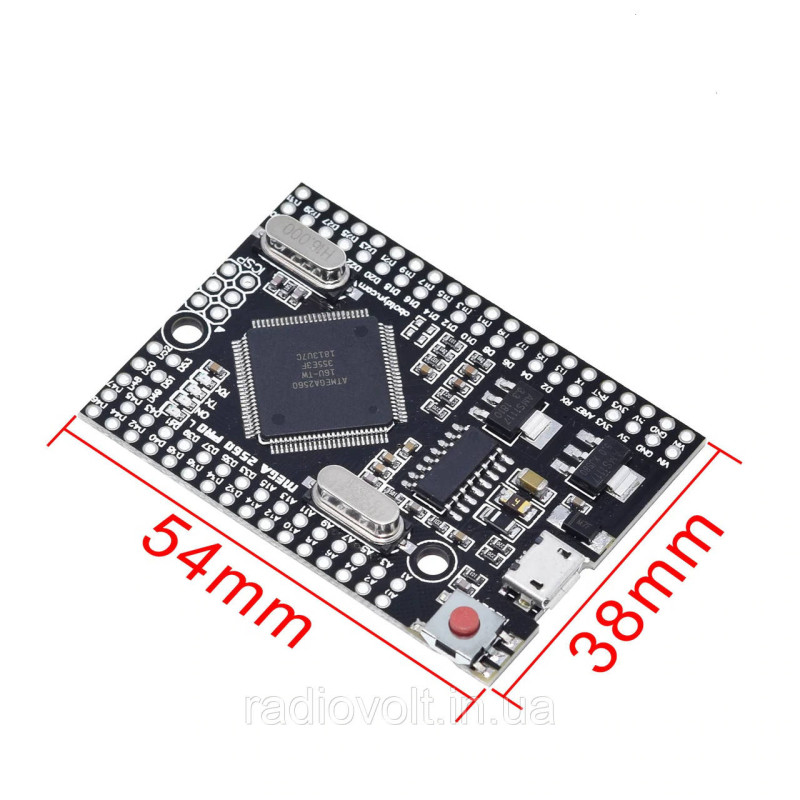 Arduino Mega 2560 PRO, ATmega2560-16AU, MicroUSB CH340G
