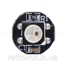 Керований світлодіод RGB WS2812B на платі (чорний)