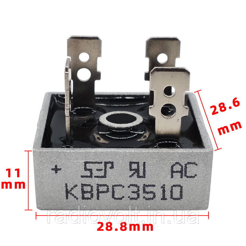 Діодний міст KBPC3510 однофазний 35А 1000В