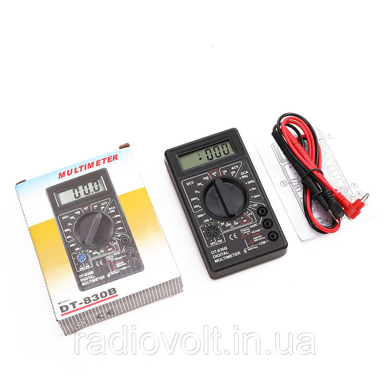 Тестер, Мультиметр DT830B цифровий з кроною