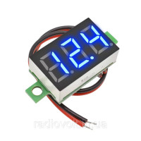 Вольтметр 4,5 - 30 В, 0.36 LED, Синій
