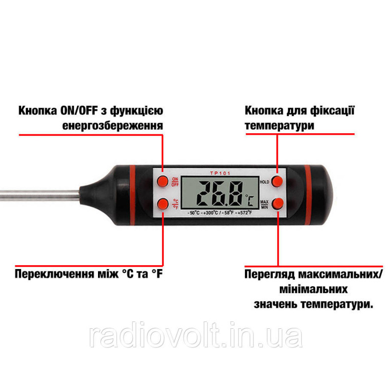 Термометр для їжі TP-101