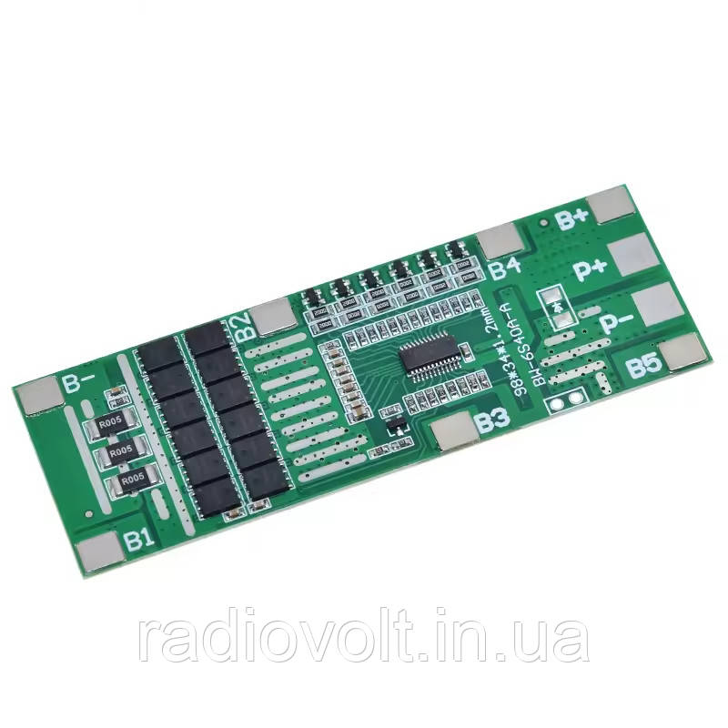 BMS 6S 40A 25.5В Контролер заряду розряду Li-ion батарей, балансування