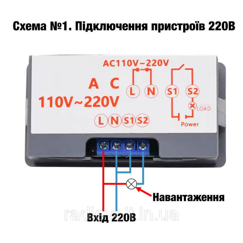 Реле часу таймер T3230 циклічний, 220В, 10А