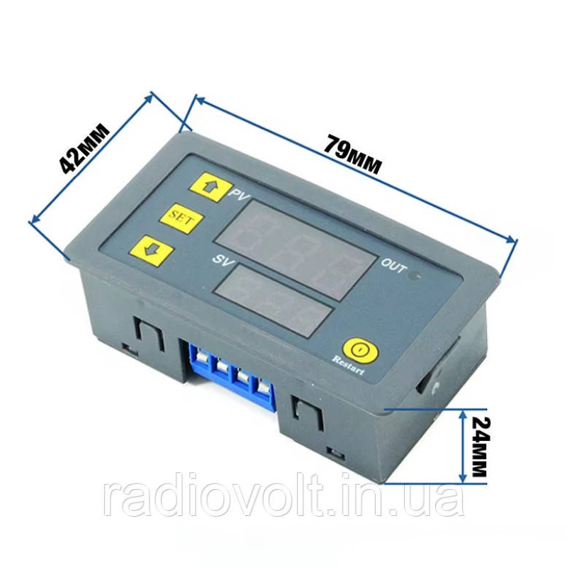 Реле часу таймер T3230 циклічний, 220В, 10А