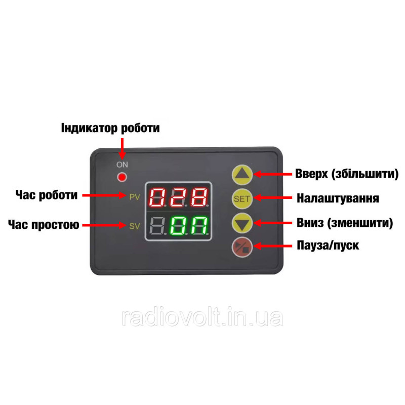 Реле часу таймер T2310 циклічний, 220В, 10А
