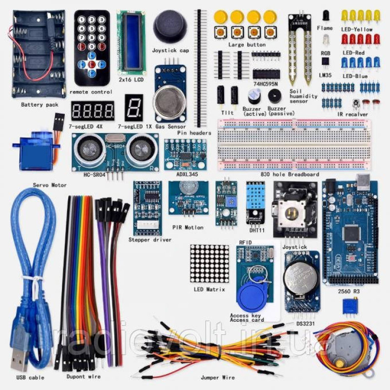 Купити набір Super Starter Kit на базі Arduino Mega 2560 — ідеальний старт для вивчення електроніки