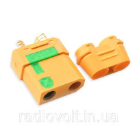 Коннектор Amass XT90-S мама безискровые (Antispark)