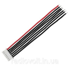JST-XH 6S, 7pin, 22AWG, 20 см, балансувальний силіконовий кабель