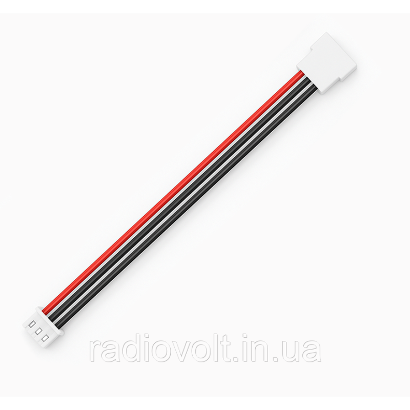 JST-XH 2S, 3pin, 22AWG, 20 см, тато + мама, подовжувач балансувального кабелю