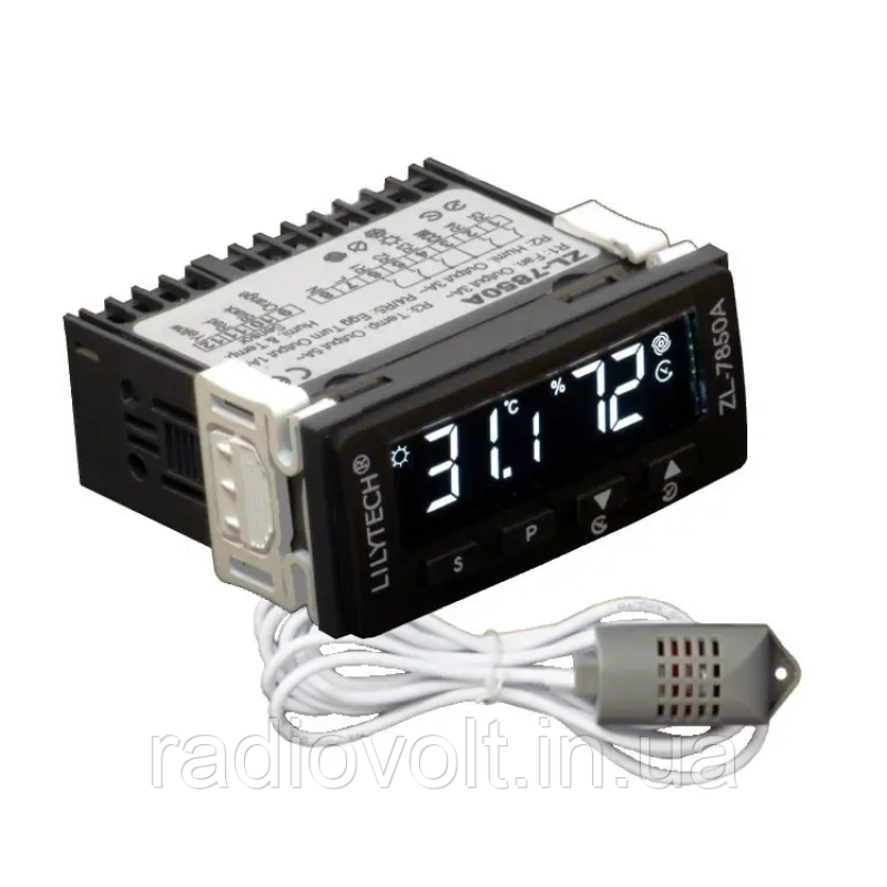 Контролер інкубатора Lilytech ZL-7850A v2.0 датчик ZL-SHr05P. Регулятор температури, вологості