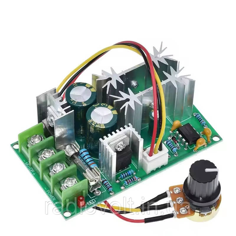 ШІМ регулятор швидкості (потужності) PWM для DC-мотора 10–60В 20А