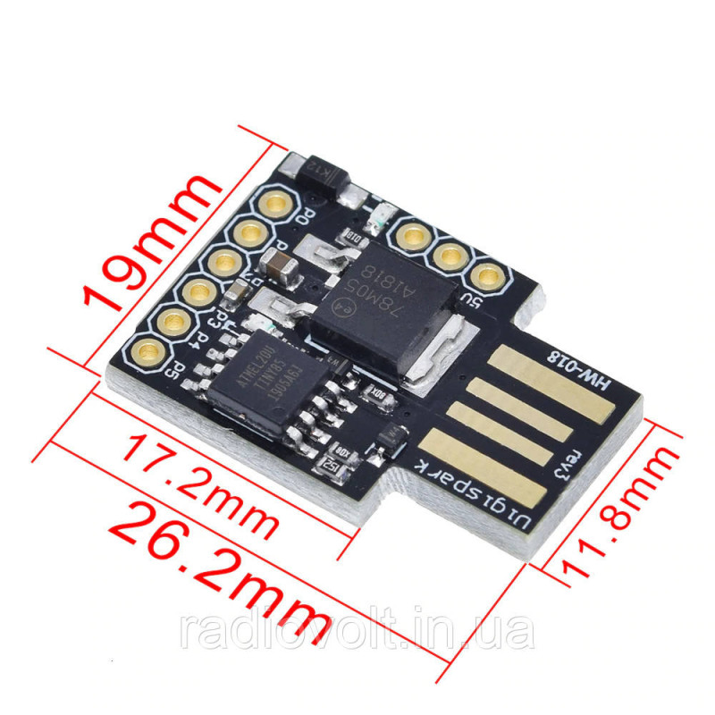 Digispark ATtiny85 USB, Плата розробника
