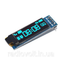 OLED дисплей 0.91 I2C (синий) 128х32